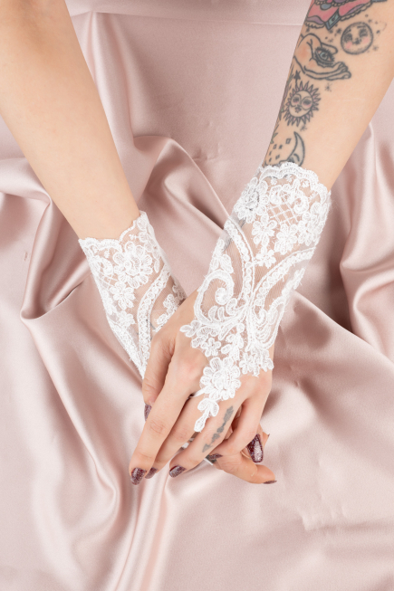 Gants de Mariage Blanc SD5555