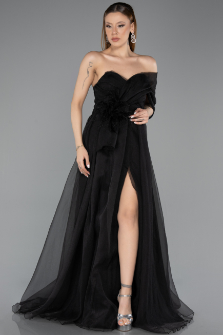 Robe de Soirée Longue Noir ABU5528