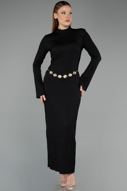 Robe De Soirée Midi Noir ABK2485