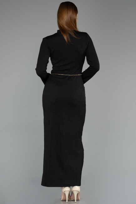 Robe De Soirée Midi Noir ABK2485
