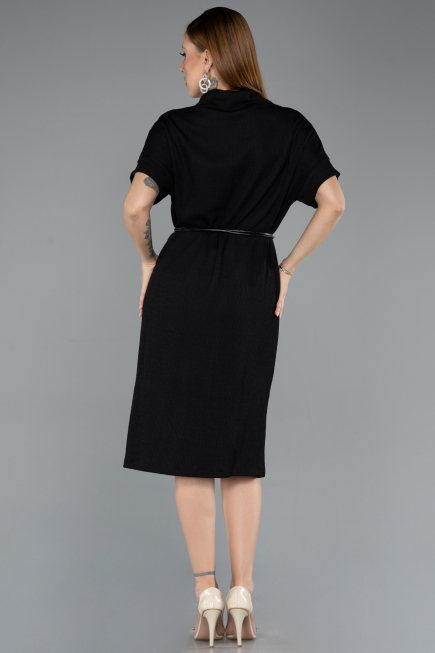 Robe de Cérémonie Midi Noir ABK2494