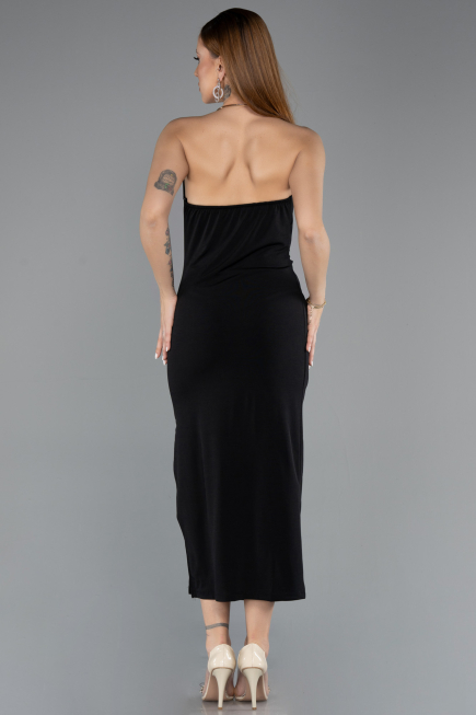Robe De Soirée Midi Noir ABK2495