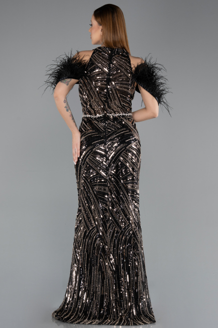 Robe de Soirée Longue Noir ABU5538