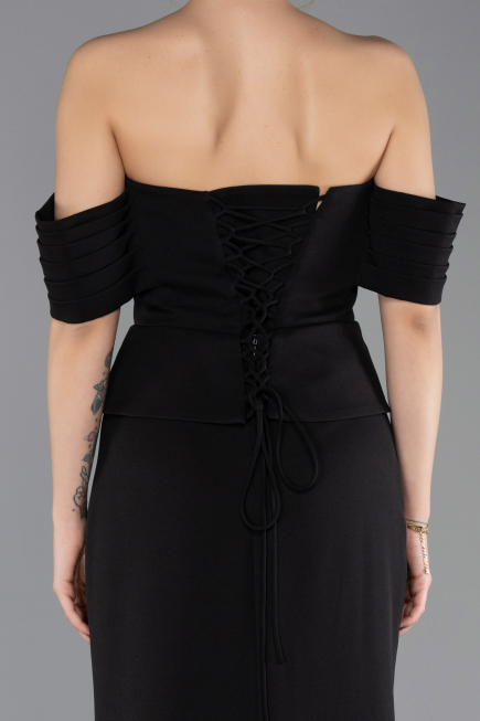 Robe de Soirée Longue Noir ABU5559