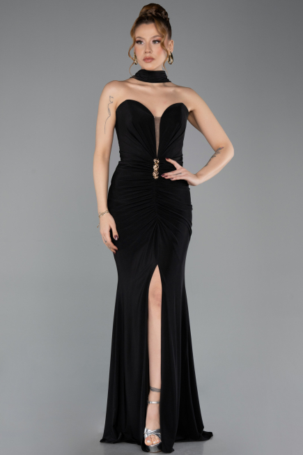 Robe de Soirée Longue Noir ABU5561