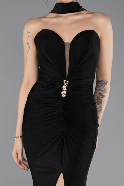 Robe de Soirée Longue Noir ABU5561