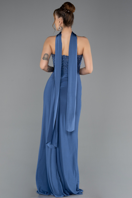 Robe de Soirée Longue Indigo ABU5564
