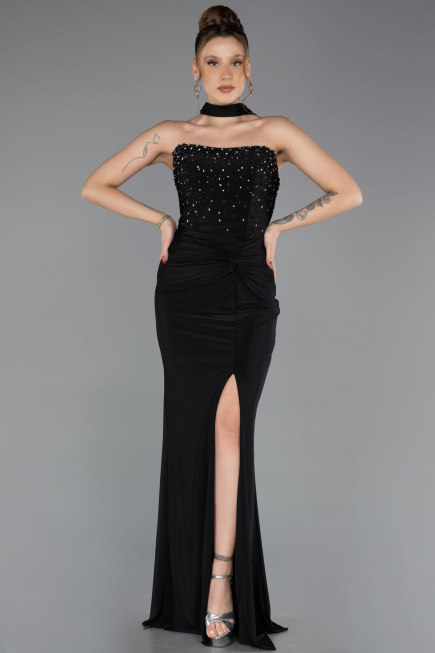 Robe de Soirée Longue Noir ABU5564