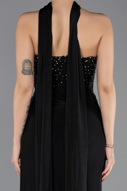 Robe de Soirée Longue Noir ABU5564