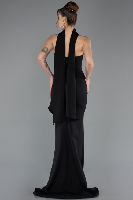 Robe Queue de Poisson Longue Noir ABU5566