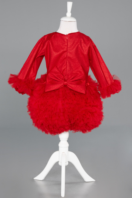 Robe de Soirée Enfants Courte Rouge ABK2503