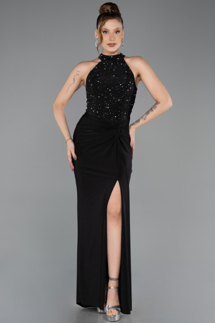 Robe de Soirée Longue Noir ABU5593