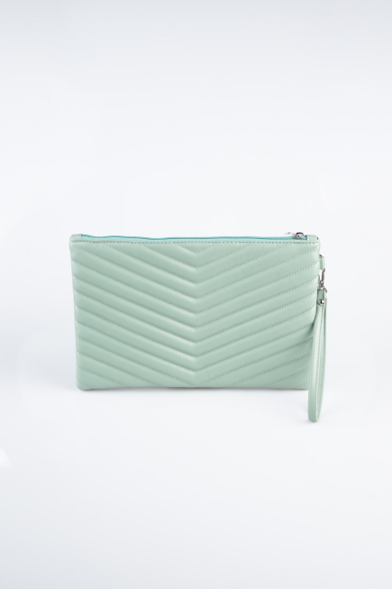 Sac De Soirée Cuir Menthe KC413