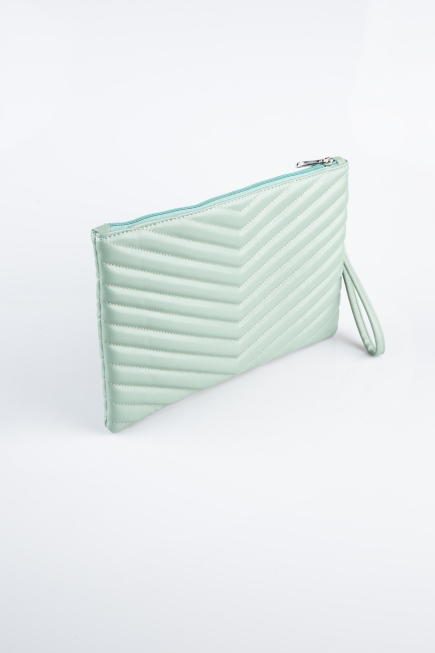 Sac De Soirée Cuir Menthe KC413