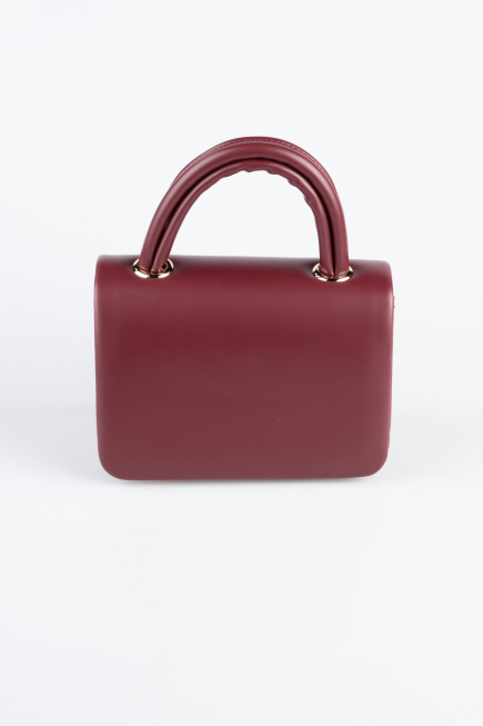 Sac De Soirée Luxe Cuir Rouge Bordeaux KC264