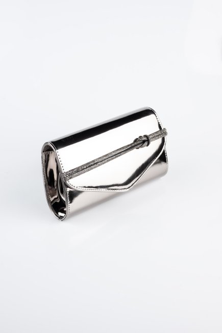 Sac de Soirée Luxe Avec Mirroir Platine KC117
