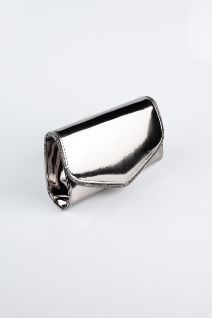 Sac de Soirée Luxe Avec Mirroir Platine KC118