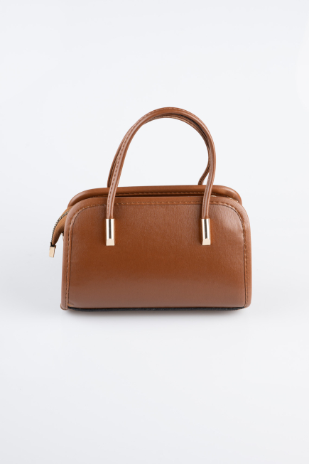 Sac de Soirée Luxe Cuir Tabac KC422