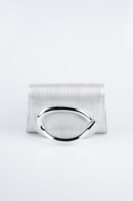 Sac de Soirée Luxe Coupe Au Laser Argent KC790