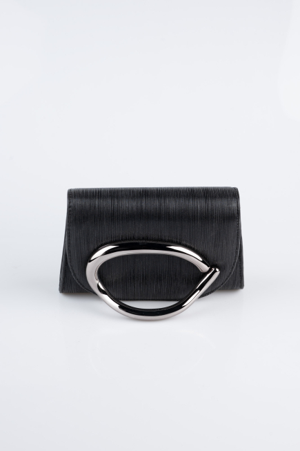 Sac de Soirée Luxe Coupe Au Laser Noir KC790