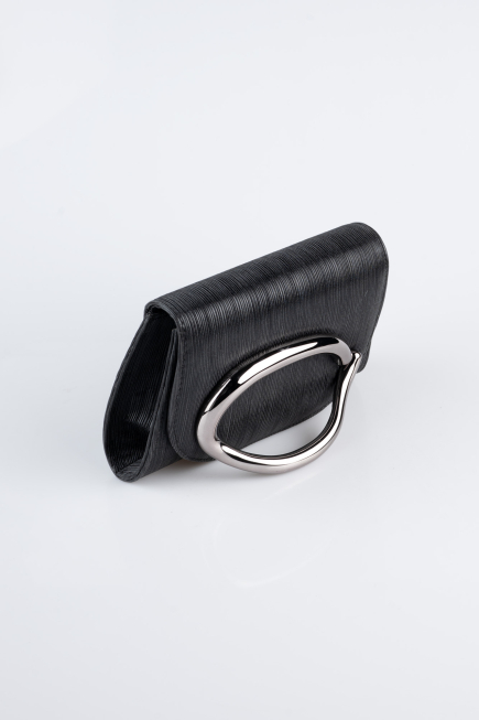Sac de Soirée Luxe Coupe Au Laser Noir KC790