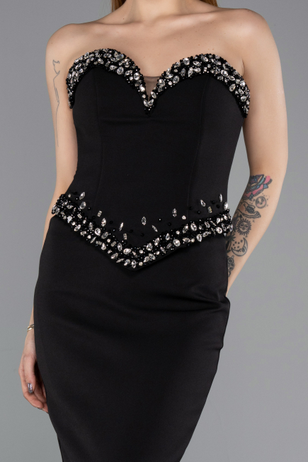 Robe de Soirée Longue Noir ABU5610