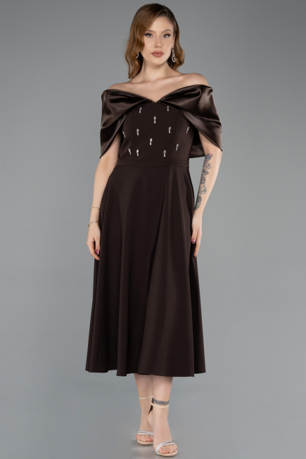 Tenue de Soirée Midi Brun ABK2523
