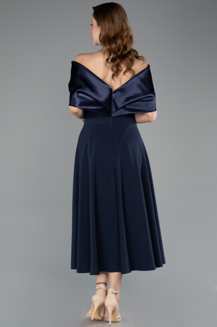 Tenue de Soirée Midi Bleu Marine ABK2523