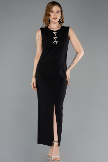 Robe De Soirée Courte Noir T2563