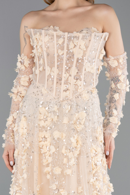 Robe de Soirée Longue Or ABU5658