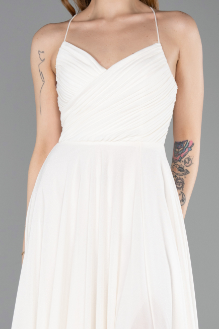 Robe de Soirée Longue Blanc ABU5632