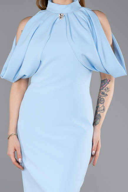 Tenue de Soirée Midi Bleu clair ABK2517