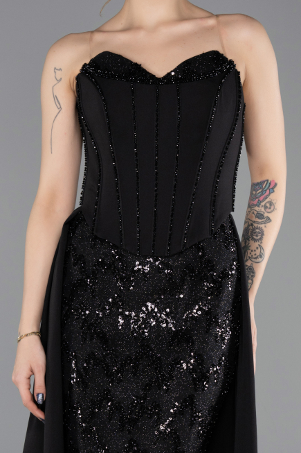 Robe de Soirée Longue Noir ABU5682