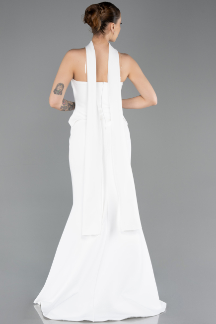 Robe de Soirée Longue Blanc ABU5735