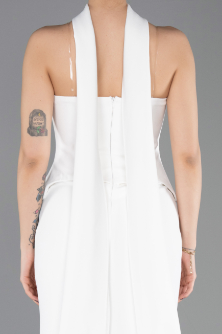Robe de Soirée Longue Blanc ABU5735