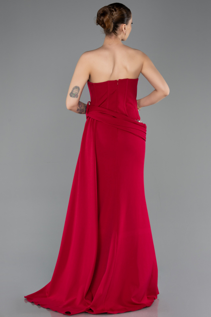 Robe de Soirée Longue Fuchsia foncé ABU5737