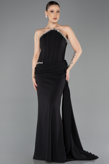 Robe de Soirée Longue Noir ABU5737