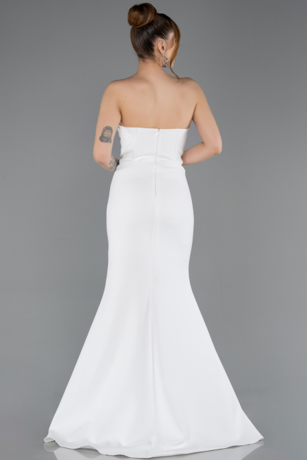 Robe de Soirée Longue Blanc ABU5747