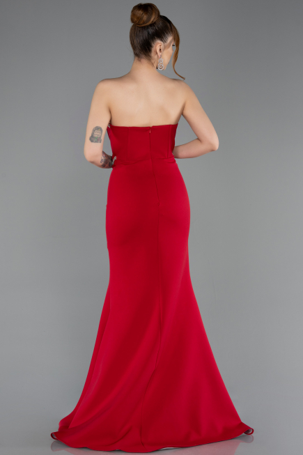 Robe de Soirée Longue Rouge ABU5747