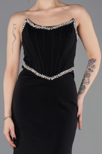 Robe de Soirée Longue Noir ABU5747