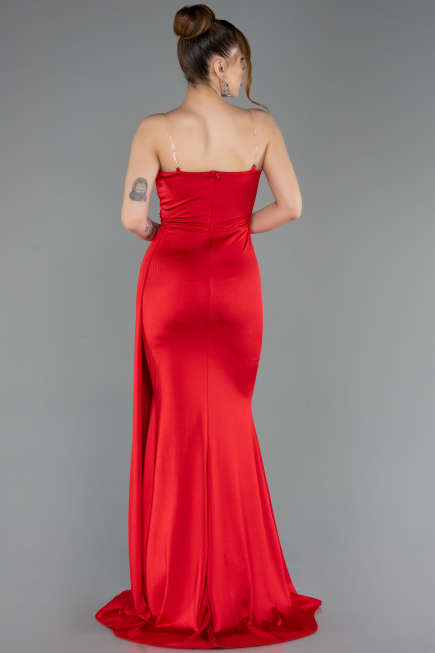 Robe de Soirée Longue Rouge ABU5746