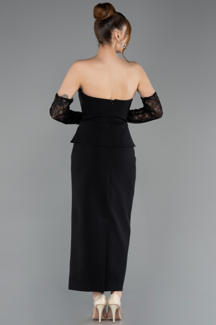 Robe de Cérémonie Midi Noir ABK2539