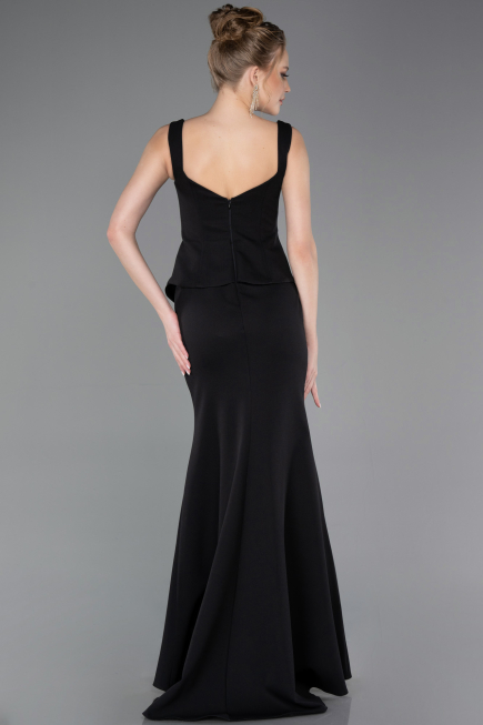 Robe Queue de Poisson Longue Noir ABU5768