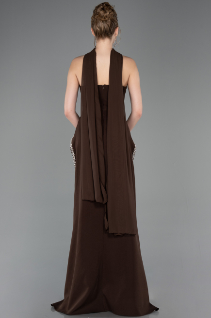 Robe de Soirée Longue Brun ABU5769