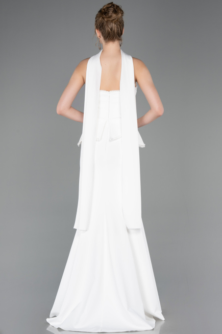 Robe de Soirée Longue Blanc ABU5774
