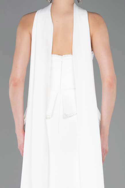 Robe de Soirée Longue Blanc ABU5774