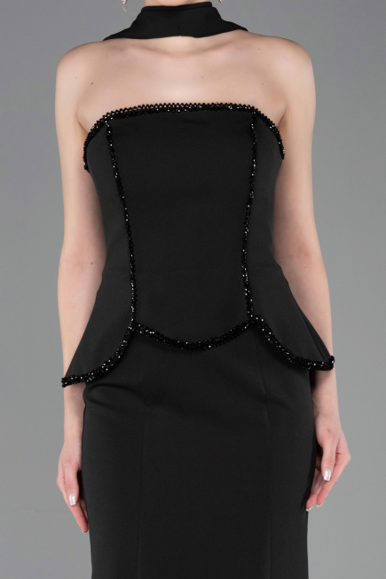 Robe de Soirée Longue Noir ABU5774