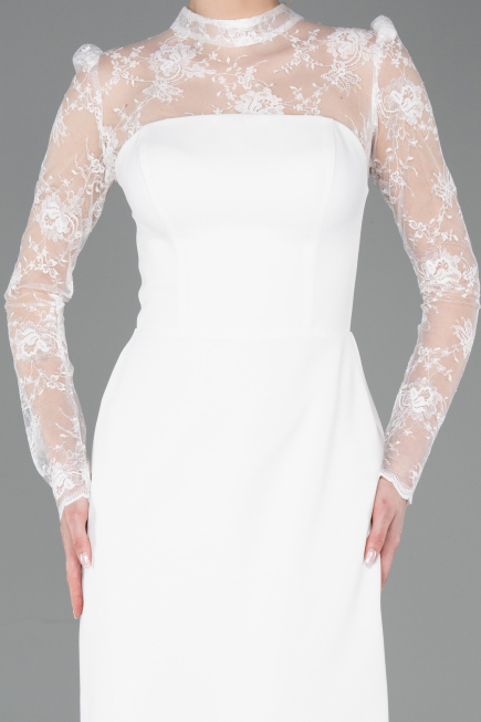 Robe de Soirée Longue Blanc ABU5776