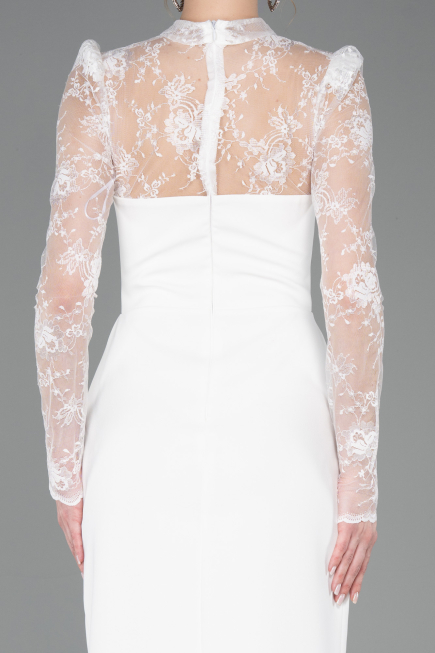 Robe de Soirée Longue Blanc ABU5776