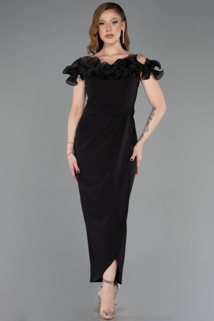 Robe de Cérémonie Midi Noir ABK2545